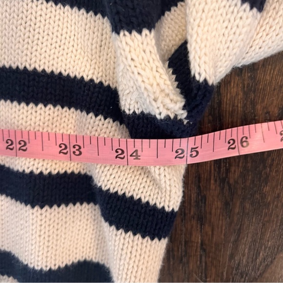 NWOT GAP Black and Cream Oversized Turtleneck Knit Sweater - Picture 9 of 12